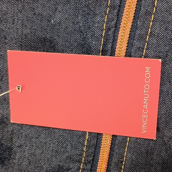 Vince Camuto blue Denim Jacket Toddler Girl T 3. Copper hardware. Cropped - Picture 6 of 7